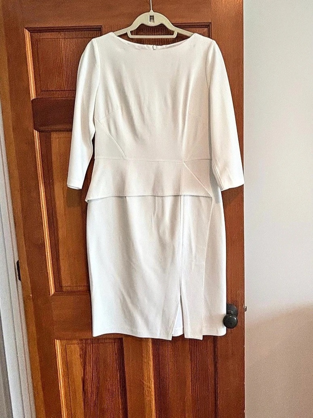 Vince Camuto White Midi Dress Size 12 Like New